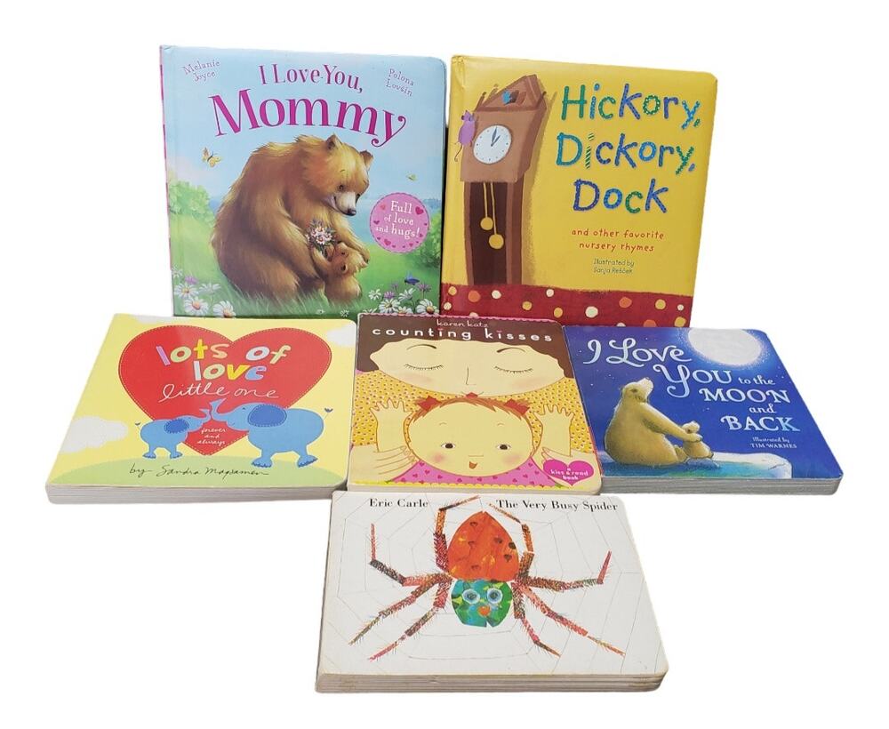Bundle of Baby / Kids Nursery Rhyme / Love Hardcover Board Books | 6 in Total